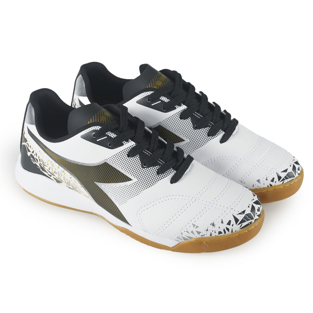 Diadora Tenis DFAF022-01 NAZIONALE ELITE FSA BrancoPretoDourado Sint -6-